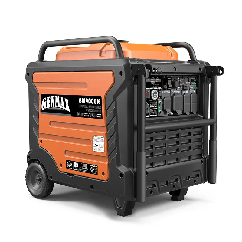GENMAX GM9000iE 50 Amp 7600W/9000W Remote Start Gas Inverter Generator with CO Detect New