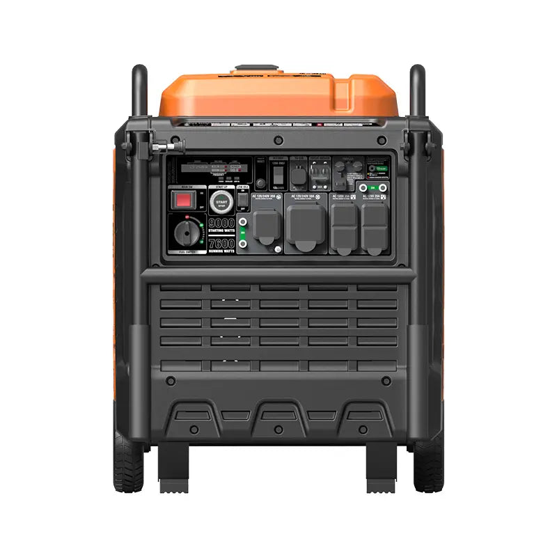 GENMAX GM9000iE 50 Amp 7600W/9000W Remote Start Gas Inverter Generator with CO Detect New