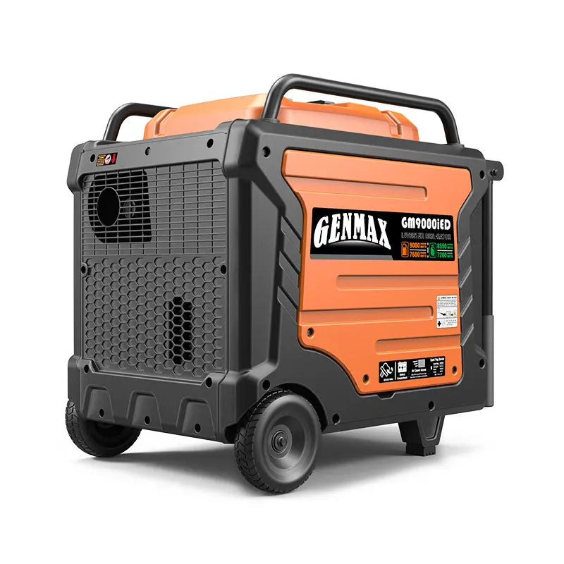 GENMAX GM9000iED 50 Amp 7600W/9000W Remote Start Dual Fuel Inverter Generator with CO Detect Scratch and Dent