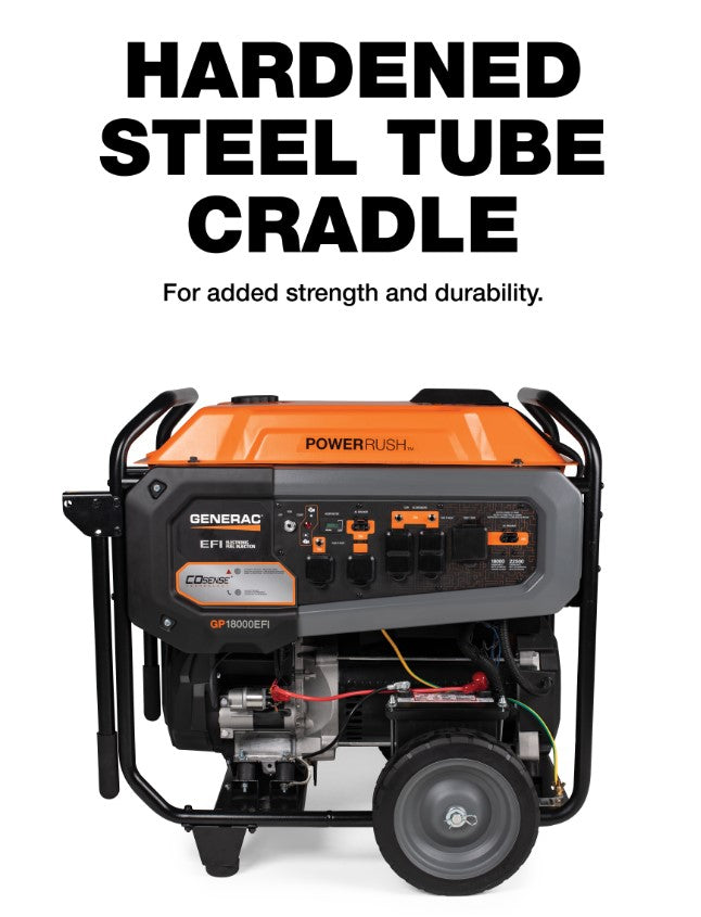 Generac GP18000EFI 18000W/22500W Generator 50 Amp Low THD CO Sense Gas Electric Start 8917 Manufacturer RFB
