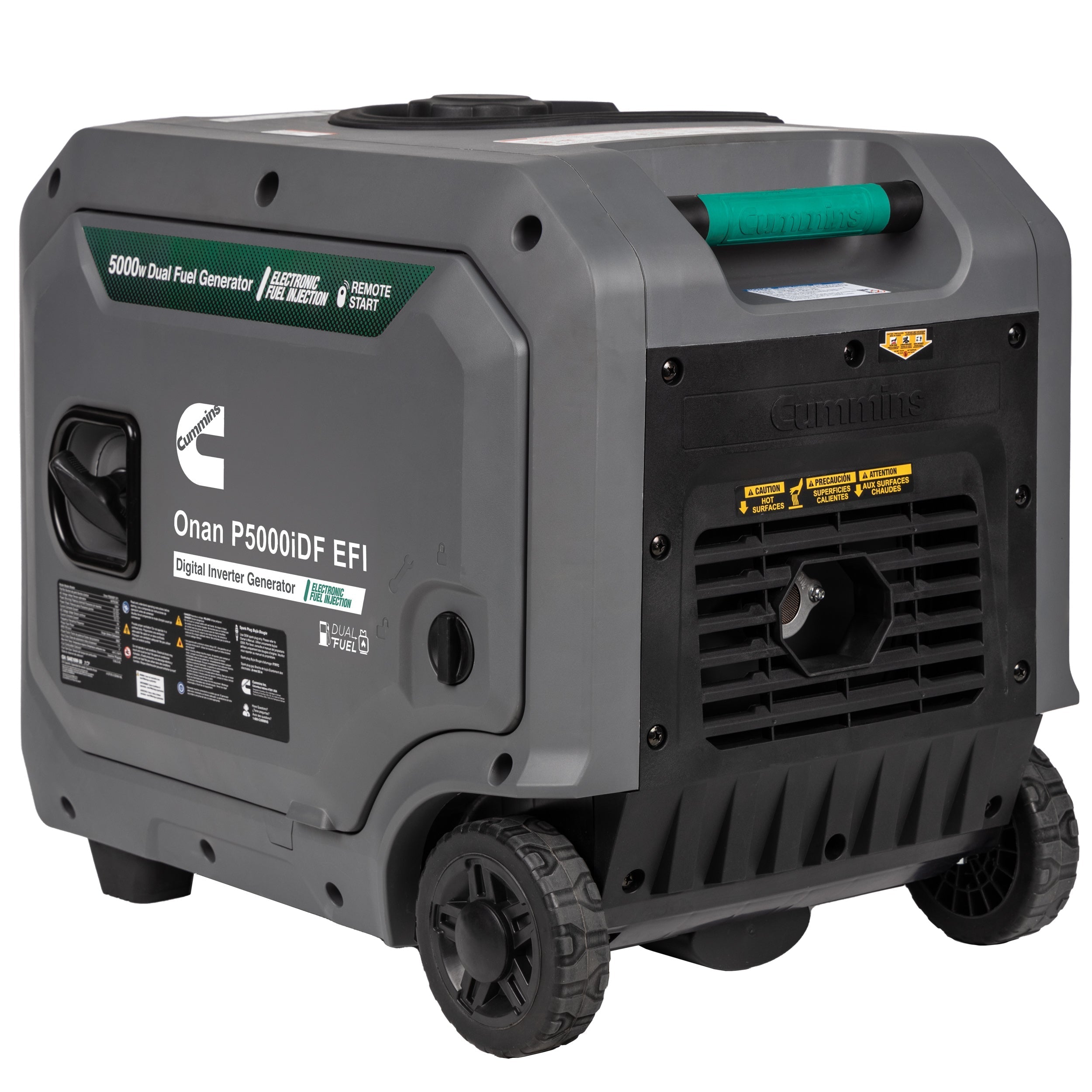 Cummins Onan P5000iDF EFI 3900W/5000W Generator Dual Fuel Gas Liquid Propane Inverter CO Alert Remote Start New
