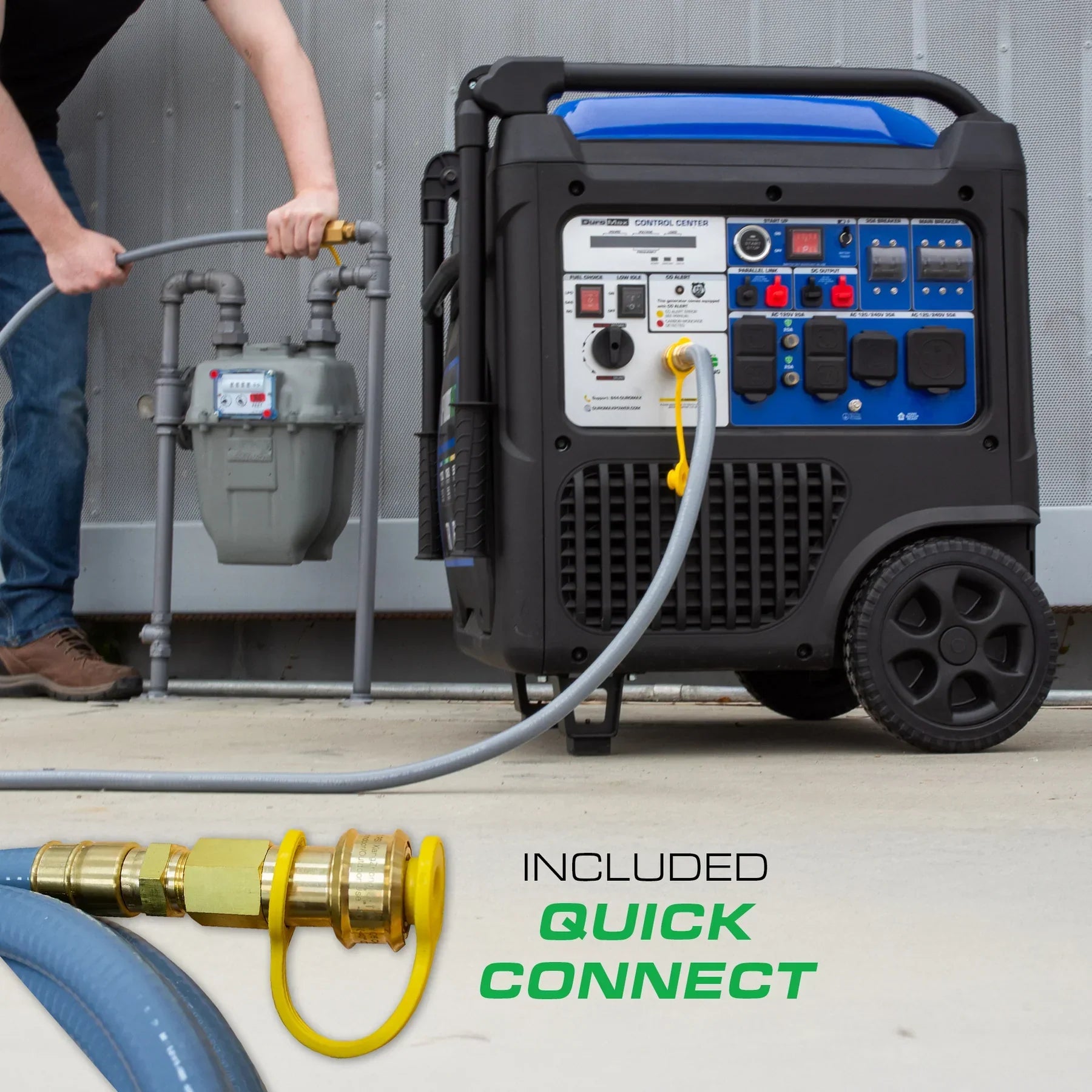 DuroMax XP11000iHT 9000W/11000W Generator Tri-Fuel 50A Gas Propane Natural Gas Inverter Low THD Remote Start CO Alert New