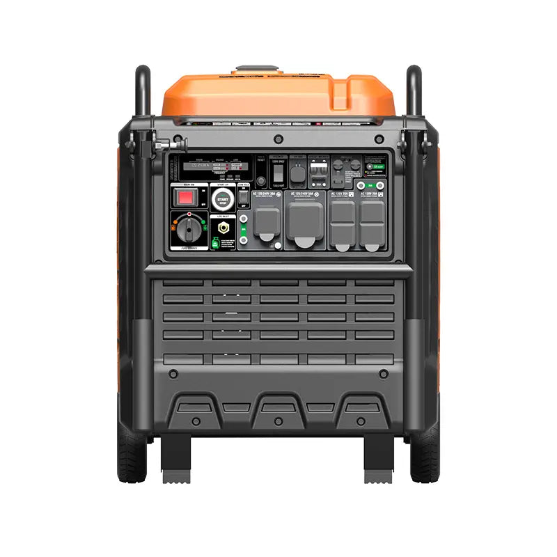 GENMAX GM9000iED 50 Amp 7600W/9000W Remote Start Dual Fuel Inverter Generator with CO Detect Scratch and Dent