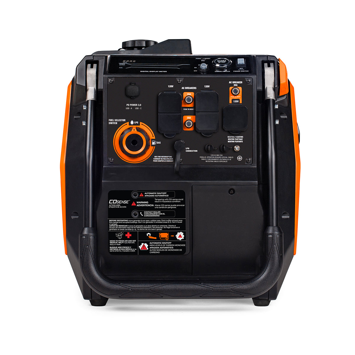 Generac iQ5200 DF 8945 3900W/5200W Generator Dual Fuel Gas Propane Low THD Inverter COSense Electric Start New