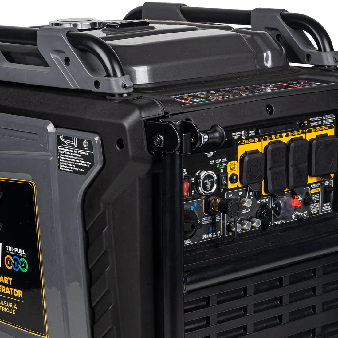 BE 8500W/10500W Inverter Generator Tri-Fuel Gas Liquid Propane Natural Gas Low THD Powerease Engine Electric Start New