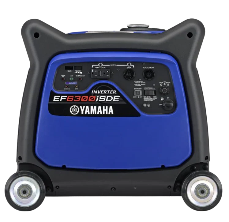 Yamaha EF6300ISDE 5500W/6300W 120/240V Electric Start Gas Inverter Generator With CO Sensor Scratch & Dent